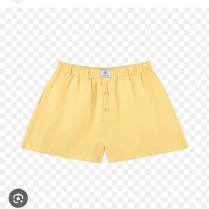 PARKE Double Band Cotton Boxer Shorts in Yellow